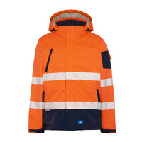 Rainbird Mens Hi Vis Jones Softshell Jacket (8634) Fluoro Orange/Navy [CW]