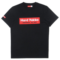 Hard Yakka Mens Branded S/S T-Shirt (Y99052) Black [SD]