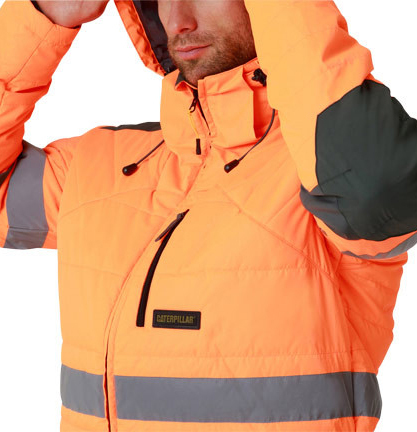 caterpillar hi vis boreas taped jacket