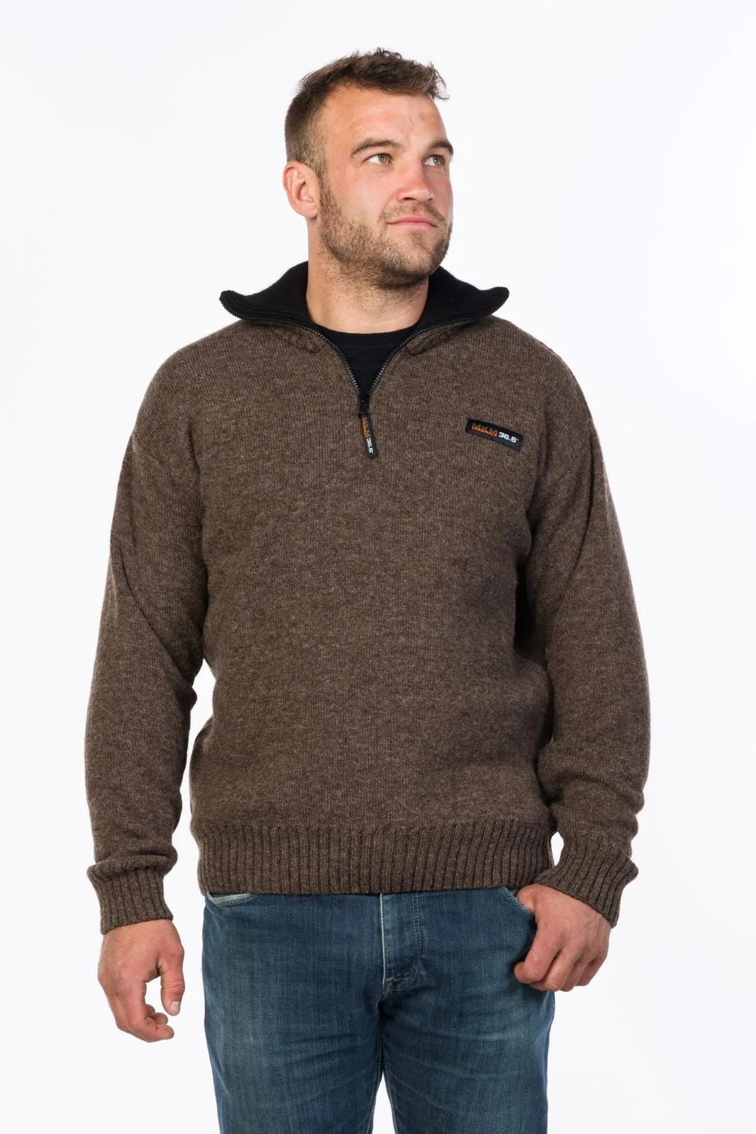 Men's woolyester fleece on sale pullover