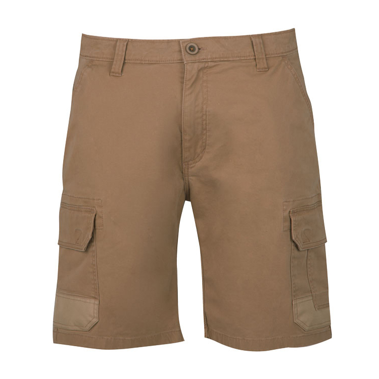 Buy Jonsson Mens ActionFit Twill Stretch Shorts (S1702R) Dark Khaki [GD]  Online Australia