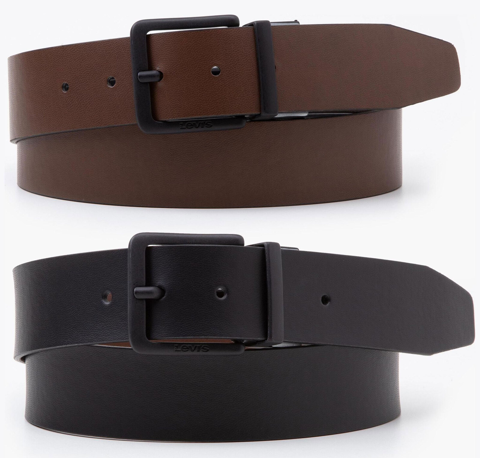 levi's mens black leather belt