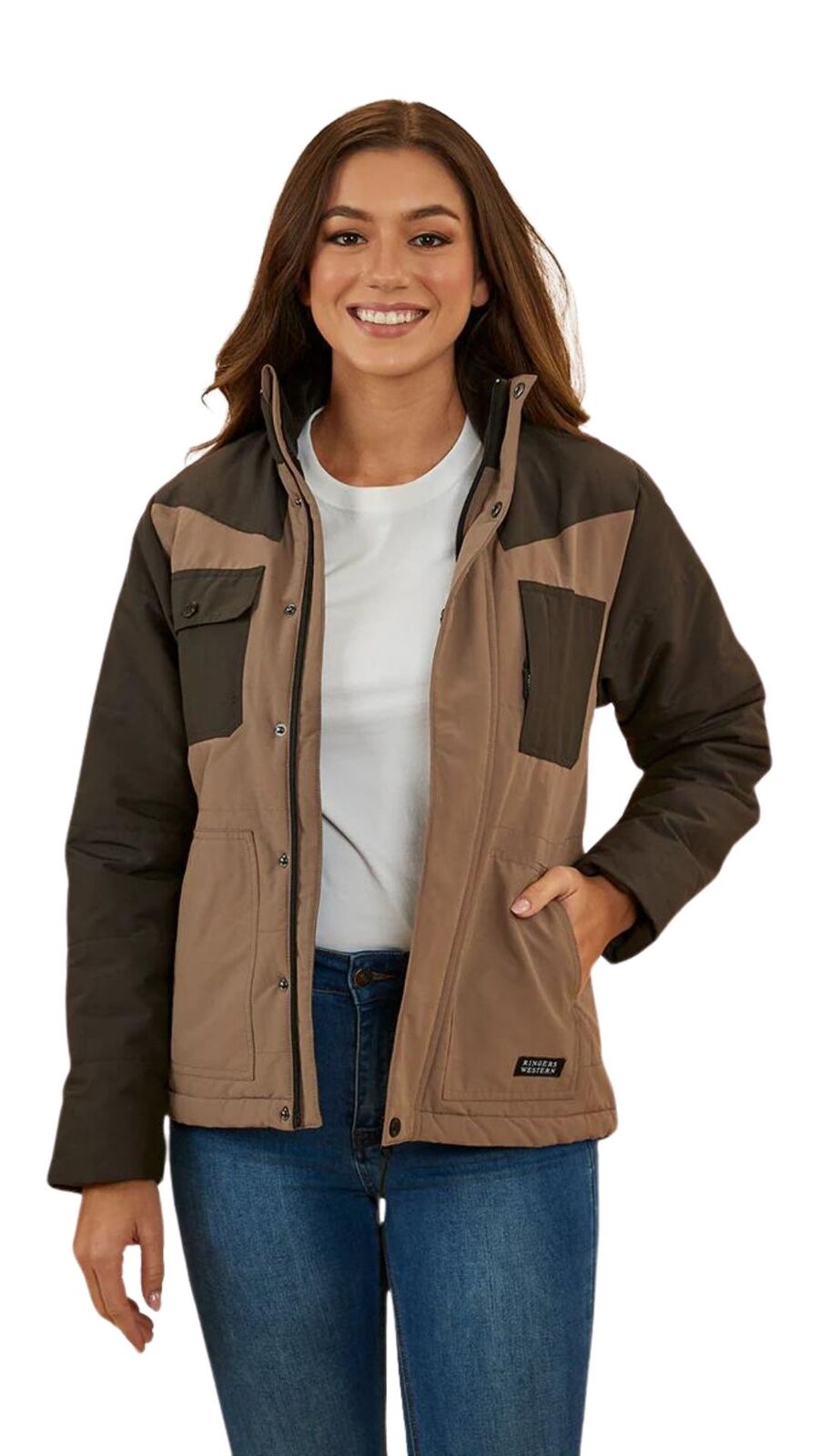 Buy Ringers Western Womens Whitney Puffer Jacket (223033rw) Mushroom 