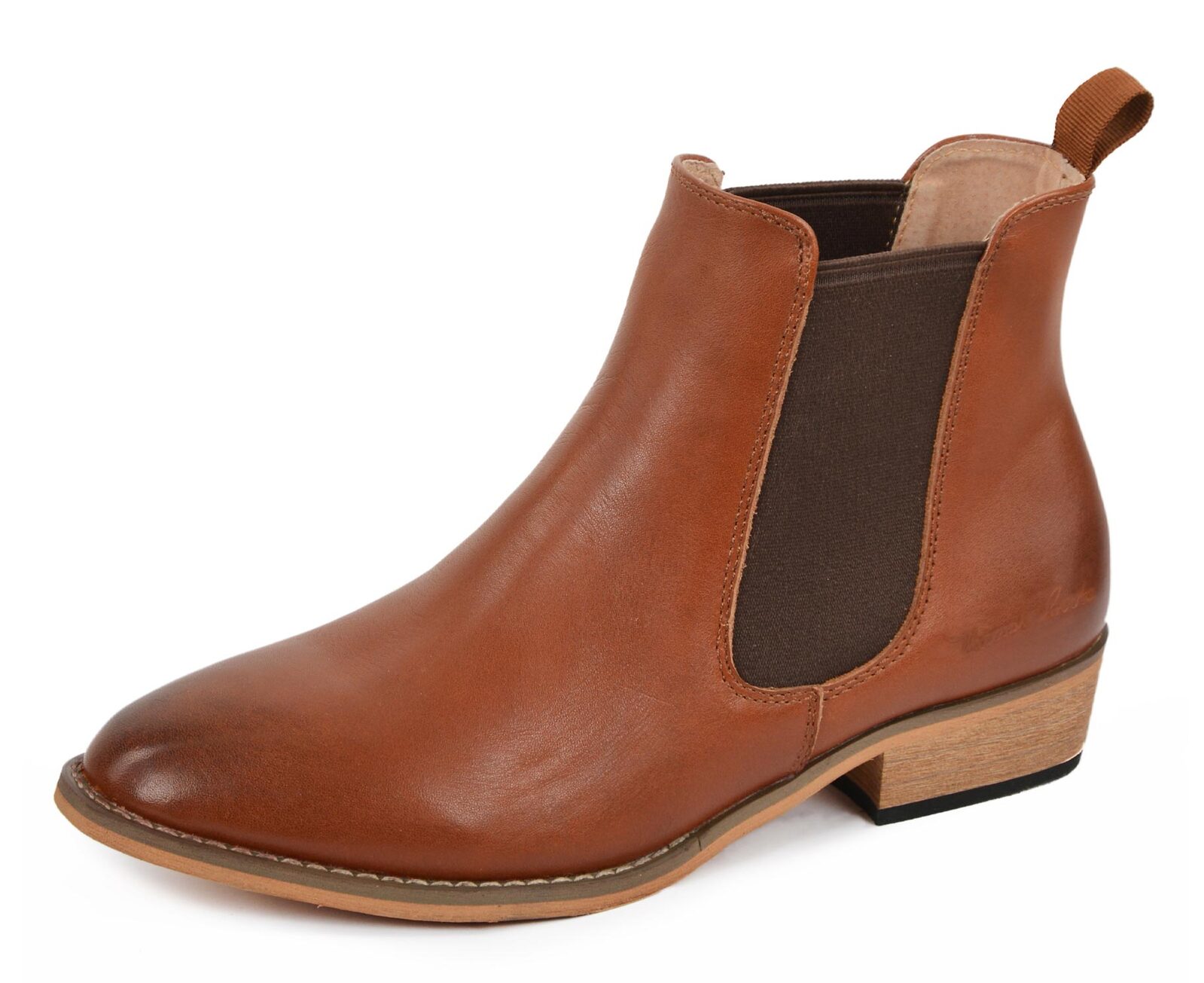 ladies tan chelsea boot