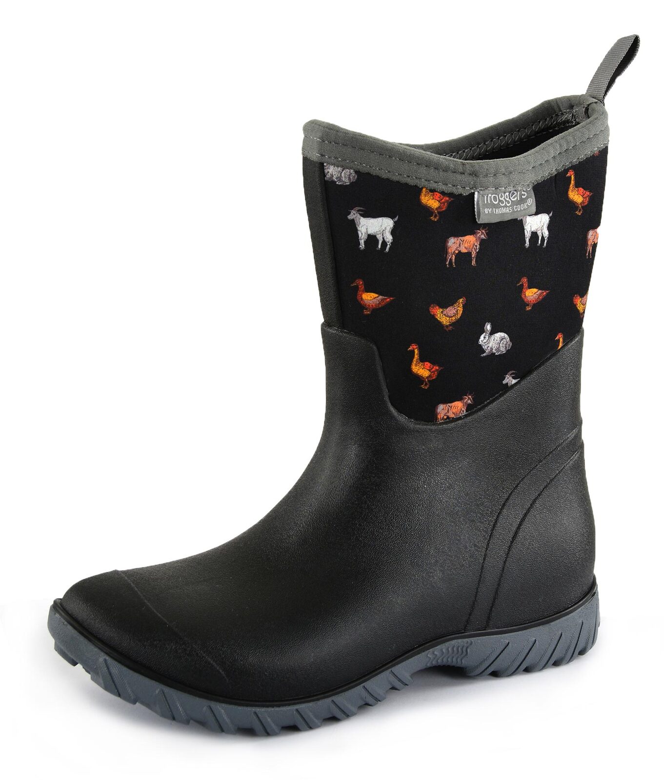 black mid boots womens