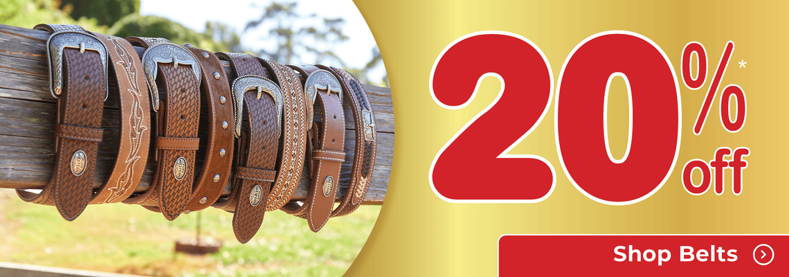 20% Off Belts - Flash Sale