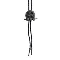 Allingtons Skulls Sword Western Bolo Tie (ABT015) Pewter