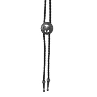 Allingtons Star Western Bolo Tie (ABT021) Pewter Tone