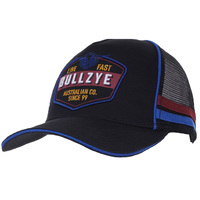 Bullzye Mens Ramsay High Profile Trucker Cap (B3W1943CAP) Black OSFM [SD]