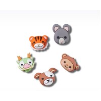 Crocs 3D Animal Mix Face 5 Pack Jibbitz™️ Shoe Charms (10014350) Multi OSFA