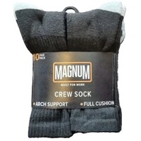 Magnum Mens 10 Pack of Crew Socks (MCS100-BLK) Black 6-12