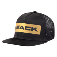 Mack Flat Brim Dart Trucker Cap (MKFBX2401BB0000) Black OSFM