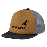 Mack Firm Flat Brim Foam Tri Colour Trucker (MKFBF2402T30000) Tan/Steel/Black OSFM