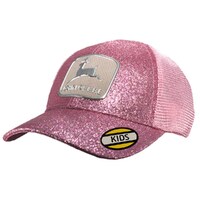 John Deere Toddlers LP78673-JD Toddler-Vintage Logo Glitter Mesh Trucker Cap-Pink (01Z8-02XB-JDR-7J9) Pink OSFM