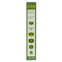 John Deere Quality Farm Equipment Since 1837 Vertical Logo Embossed Metal Sign 12.7cm W x 76.2cm H (90158866-S)