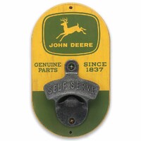 John Deere Wooden Wall Mounted Bottle Opener (90211533)