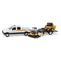 John Deere 20cm Construction Vehicle Set with Trailer (46626)