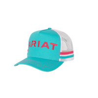 Ariat Unisex Patriot Trucker Cap (AC2212) Ceramic Turquoise OSFM