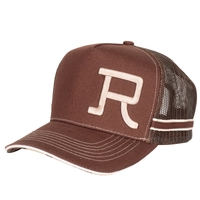 Roper Branded Trucker Cap (RC2407) Chocolate/Stone OSFM