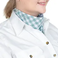 Just Country Womens Carlee Double Sided Scarf (SCF2471) Dusty Turquoise Check/Blue Check OSFM