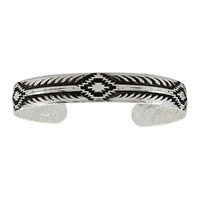 Montana Jewellery Midnight's Narrow Steps Cuff (BC890BK)