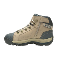 CAT Mens Convex Mid Zip Sided ST Safety Boots (P725324) Taupe