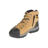CAT Mens Convex Zip Sided Safety Boots (P720053) Honey