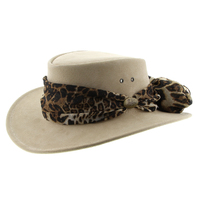 Jacaru Jillaroo Leather Hat (1020) Sand