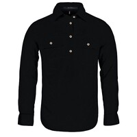 Ritemate Womens Pilbara Closed Front Shirt (RM300CF) Black