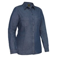 Bisley Womens Denim L/S Shirt (BL6602_BDAD) Denim [SD]