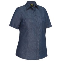 Bisley Womens Denim S/S Shirt (BL1602_BDAD) Denim [SD]