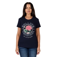 Bullzye Womens Rose S/S Tee (B4S2503415) Navy