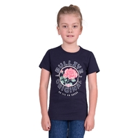 Bullzye Girls Rose S/S Tee (B4S5503415) Navy