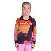 Bullzye Girls Sunset L/S Fishing Tee (B4S5501424) Pink/Orange