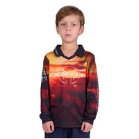 Bullzye Boys Cam L/S Fishing Tee (B4S3568394) Multi