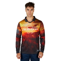 Bullzye Mens Cam L/S Fishing Tee (B4S1568394) Multi