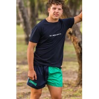 Crowbar Mens Harlequin Drill Shorts (CBPHNGB) Kelly Green/Electric Blue