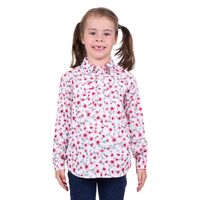 Hard Slog Childrens Pearl Half Button L/S Shirt (H4S7101048) White