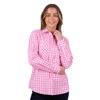 Hard Slog Womens Melly Full Button L/S Shirt (H5W2149192) Pink