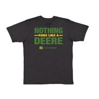 John Deere Mens Nothing Runs Like A Deere S/S Tee (JM2802X7-JDR-PQM-S) Black