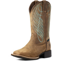 Ariat Womens Round Up Wide Square Toe H2O Western Boots (10036041) Distressed  [SD]