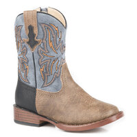 Roper Toddler Dalton Western Boots (17900805) Tan/Blue 