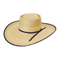 Sunbody Hats Unisex Reata 5" Brim Bound Edge Hat (HG5AOKRN) Oak Navy