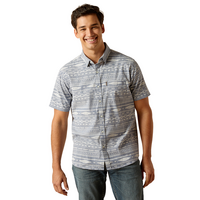 Ariat Mens Mack Modern S/S Shirt (10051540) Chambray Blue