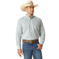 Ariat Mens Eamon L/S Shirt (10051263) Blue Heaven