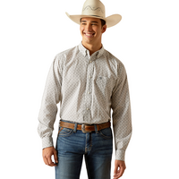 Ariat Mens Jimmy Fitted L/S Shirt (10051525) Gray