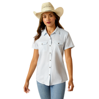 Ariat Womens Western Ventek S/S Shirt (10051373) Distressed Stripe