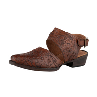 Roper Womens Dianna Western Boots (21980305) Cognac Tooled Leather