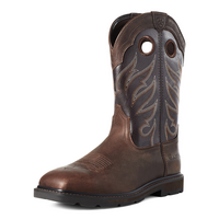 Ariat Mens Groundwork Work Western Boots (10034718) Brown/Bitter Brown [SD]