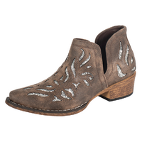 Roper Womens Ava Western Boots (21567408) Glitz Brown/Silver Glitter